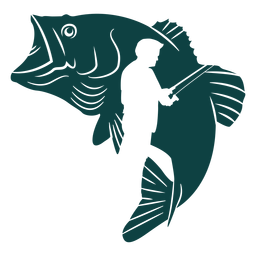 Ilustração de peixe pescador de vara Ilustração de peixe pescador de vara