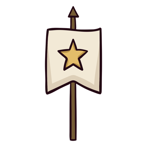 Bunter Symbolstrich des königlichen Banners PNG-Design