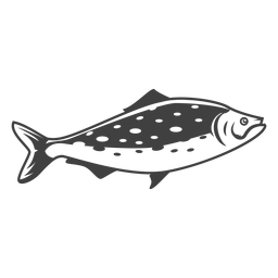 Diseño PNG Y SVG De Ilustración De Pescado De Mariscos Para Camisetas