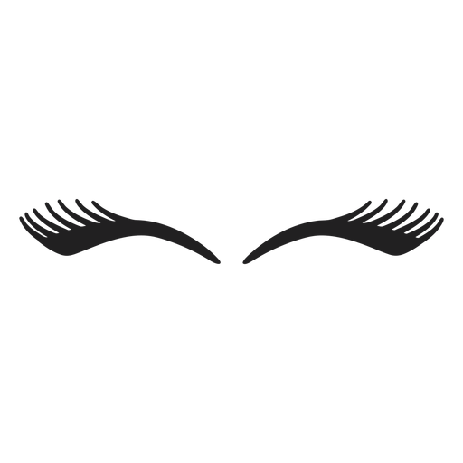 Sexy eye lashes stroke PNG Design