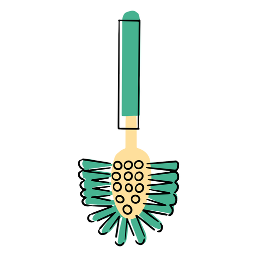 Toilet cleaner brush icon PNG Design