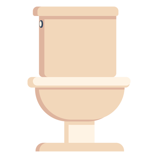 Bunte Ikone der Toilette PNG-Design