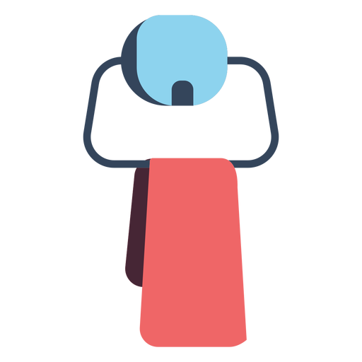 Ícone colorido do porta-toalha Desenho PNG