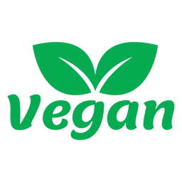 Emblema de folhas verdes veganas Transparent PNG