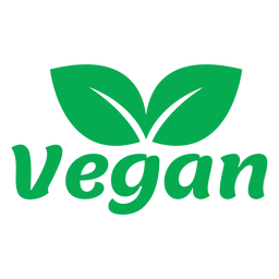 Vegane Blätter grünes Abzeichen PNG-Design