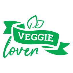 Veggie Liebhaber Band Abzeichen PNG-Design