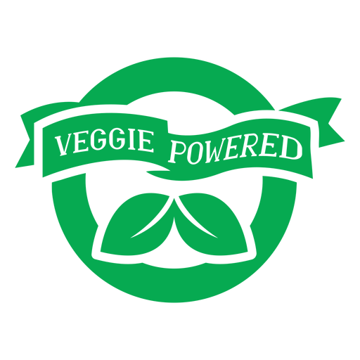 Veggie powder green badge