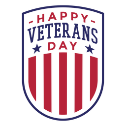 Download Round veterans day flat badge - Transparent PNG & SVG ...