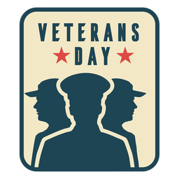 Plano del día de los veteranos Diseño PNG