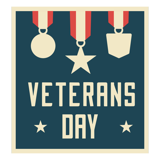 Veterans day medals flat - Transparent PNG & SVG vector file