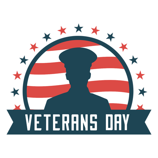 Veterans day usa flat PNG Design