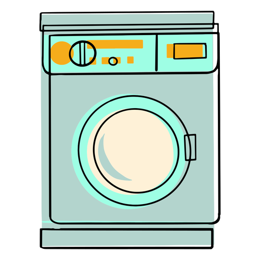 Buntes Symbol der Waschmaschine PNG-Design
