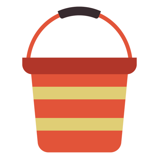 Ícone colorido do balde de água Desenho PNG