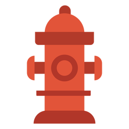 Icono colorido de extinción de incendios de hidrante de agua Diseño PNG