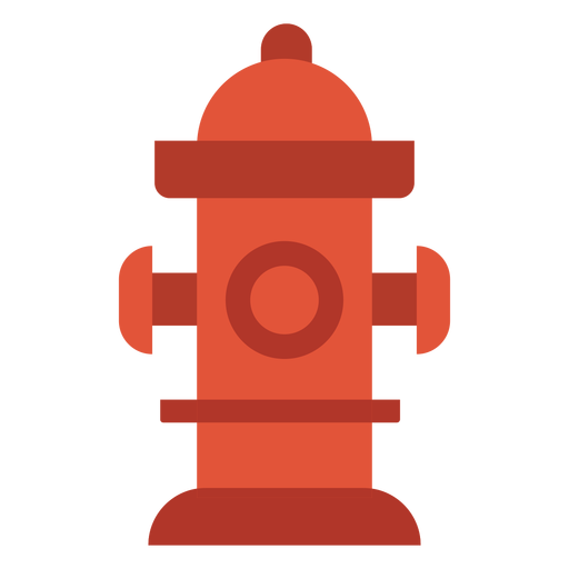 Water hydrant firefighting colorful icon PNG Design