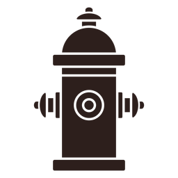 Water hydrant flat silhouette PNG Design Transparent PNG