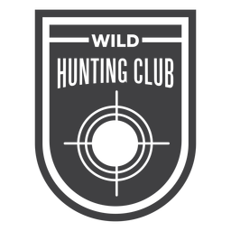 Insignia del club de caza salvaje Diseño PNG