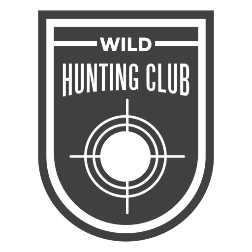Insignia del club de caza salvaje Diseño PNG