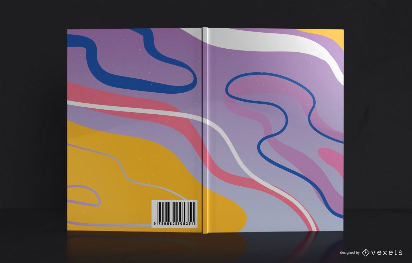 Design de capa de livro de estilo abstrato