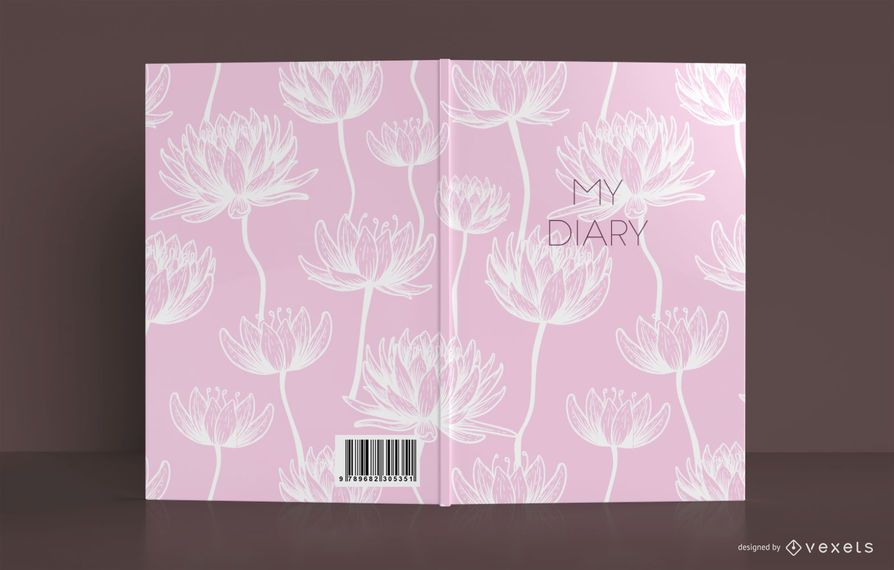 Lotus Diary Book Cover Design Lotus Diary Book Cover Design