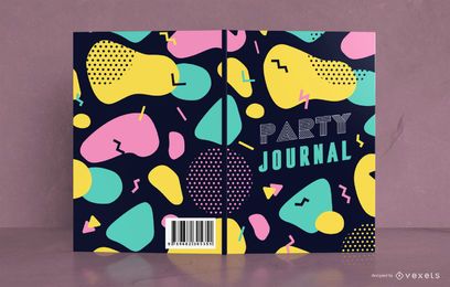 Abstraktes Design Party Buchcover Design