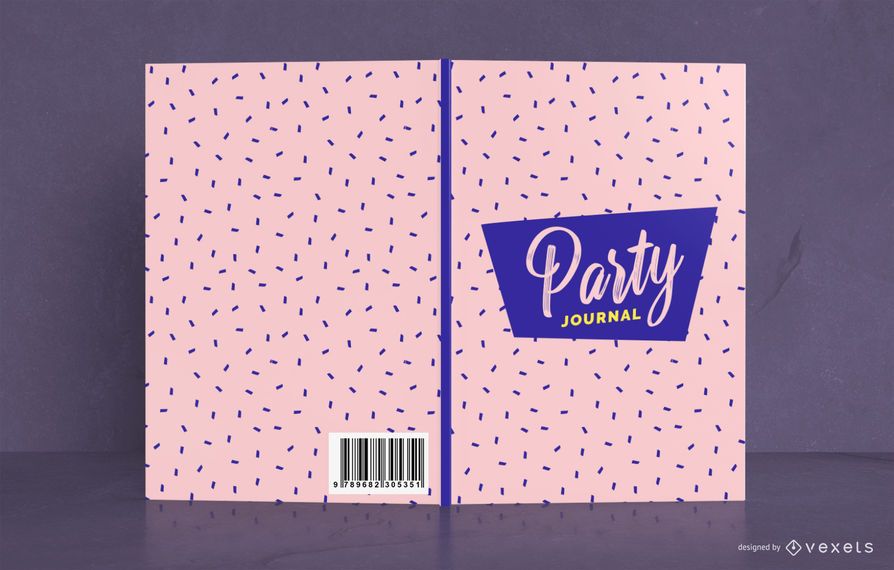 Party Journal Pattern Book Cover Design Party Journal Pattern Book Cover Design