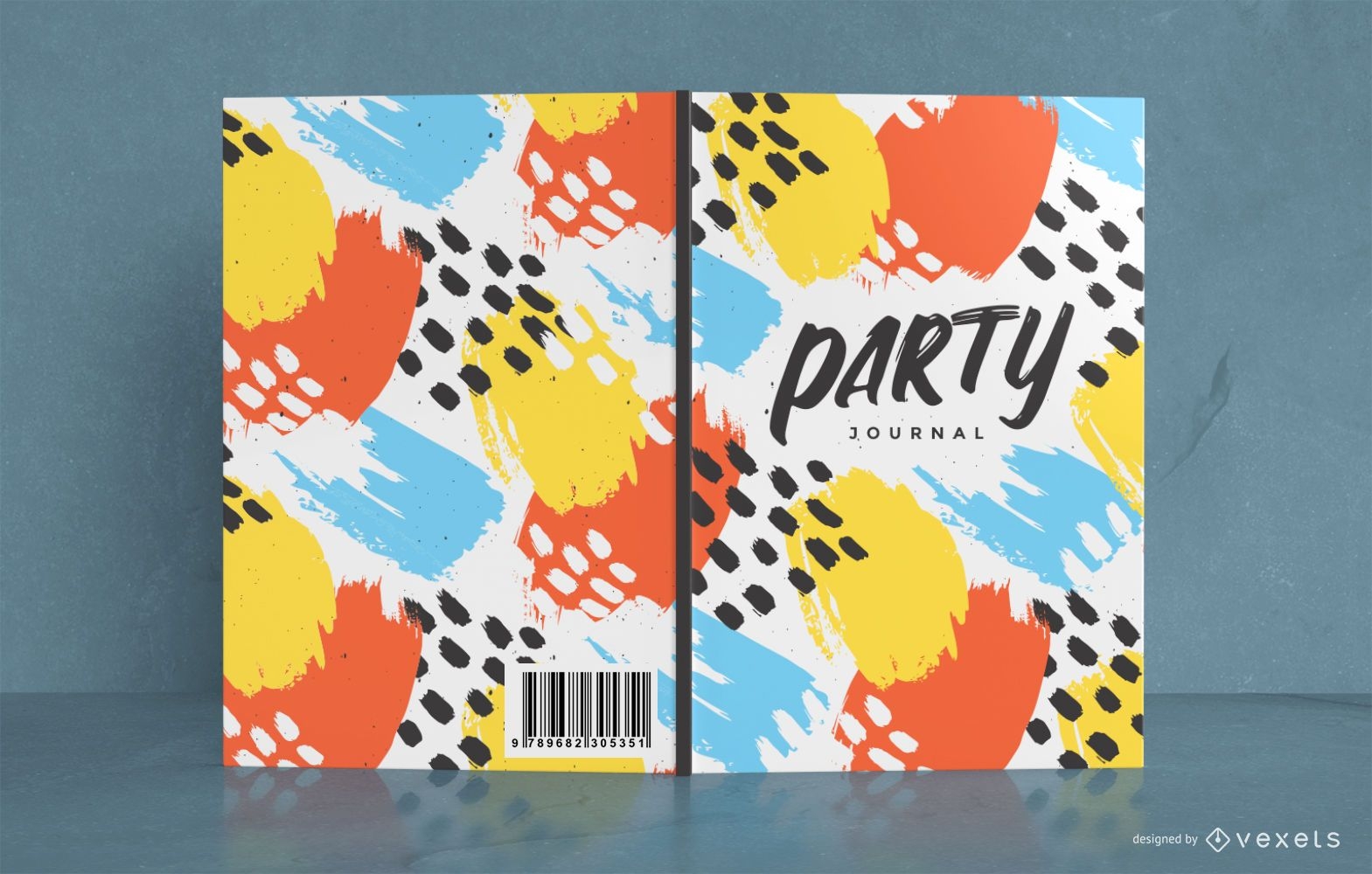 Buntes abstraktes Party-Buchcover-Design