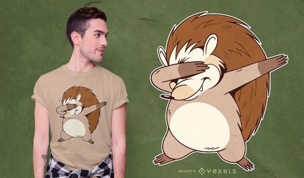 Dabbing Hedgehog T-shirt Design Dabbing Hedgehog T-shirt Design