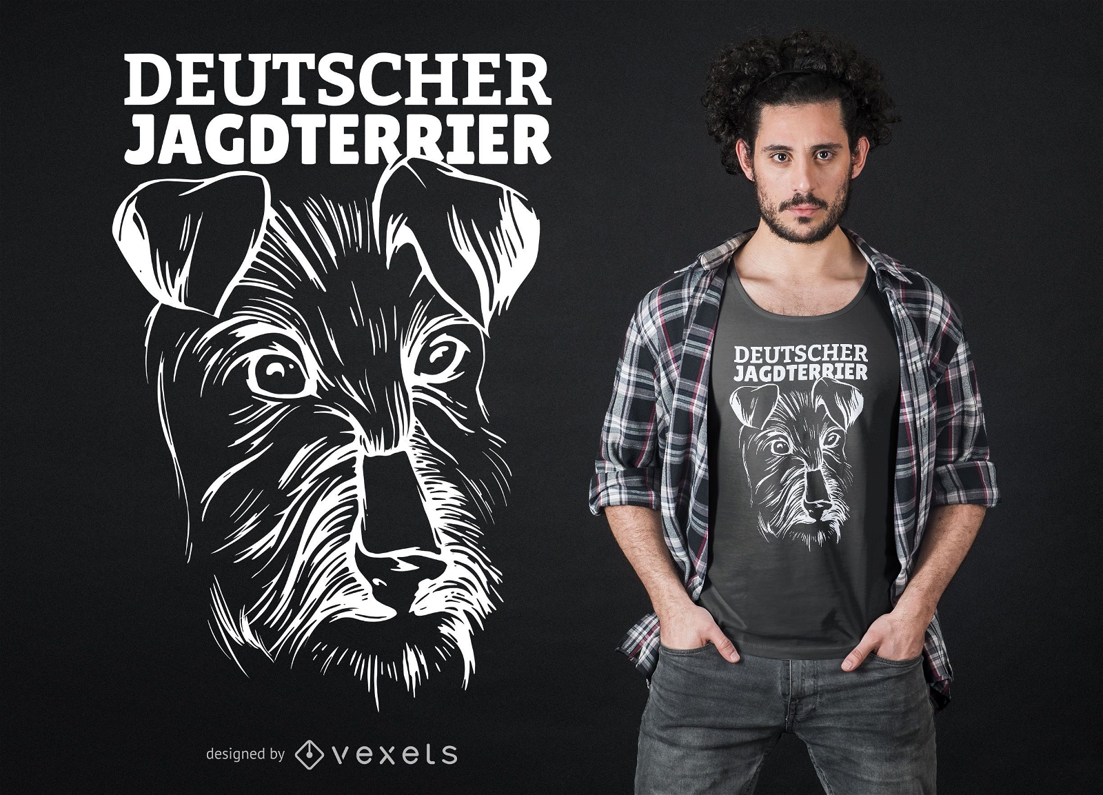 Dise?o de camiseta Deutscher Jagdterrier