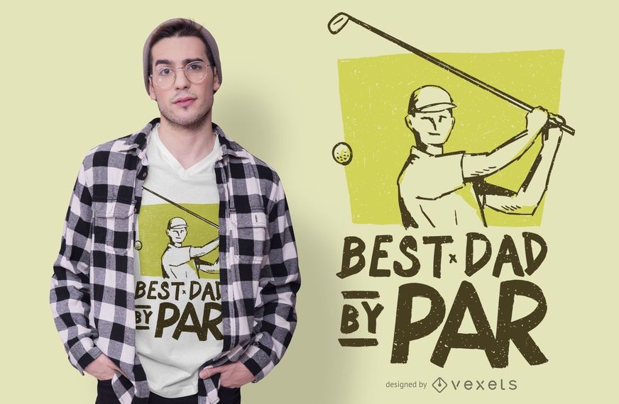 Download Best Dad Golf T-shirt Design - Vector Download