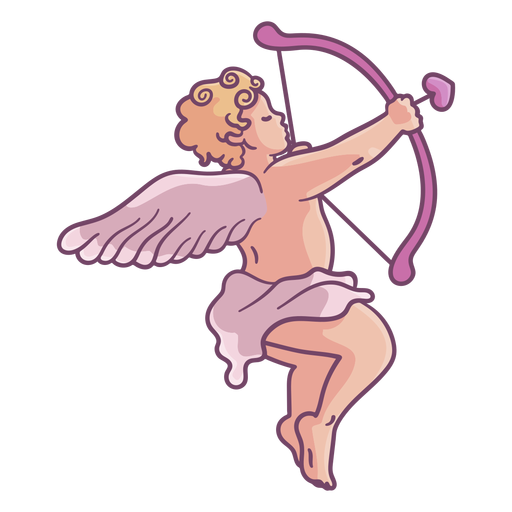 Aiming cupid character PNG Design