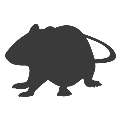 Alle vier Maus Silhouette PNG-Design