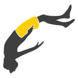 Silhueta de penhasco de mergulho Desenho PNG