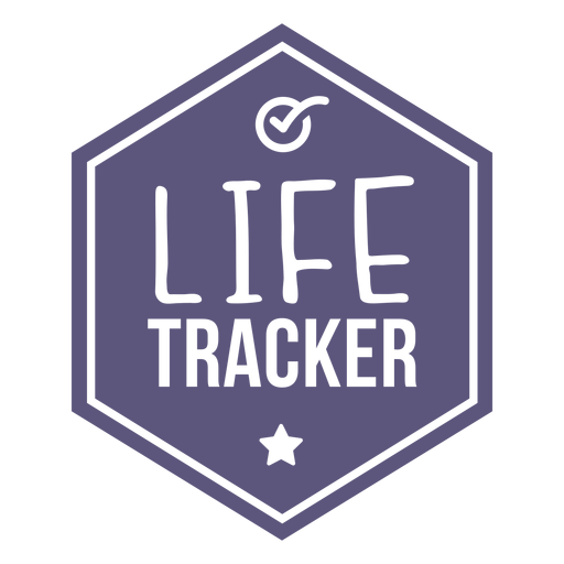 Badge life tracker PNG Design