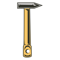 Martillo de ladrillo herramientas de colores Diseño PNG