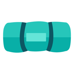 Camping folded tent flat PNG Design