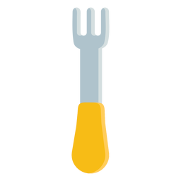 Horquilla de camping plana Diseño PNG