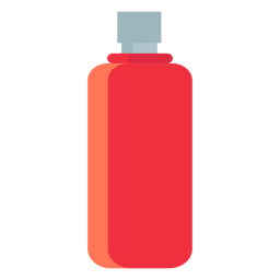 Garrafa de água de acampamento plana Desenho PNG