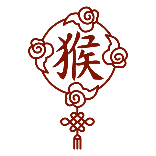 Chinesisches Horoskop-Affensymbol