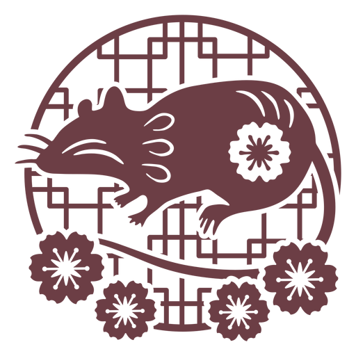 Chinese horoscope rat composition