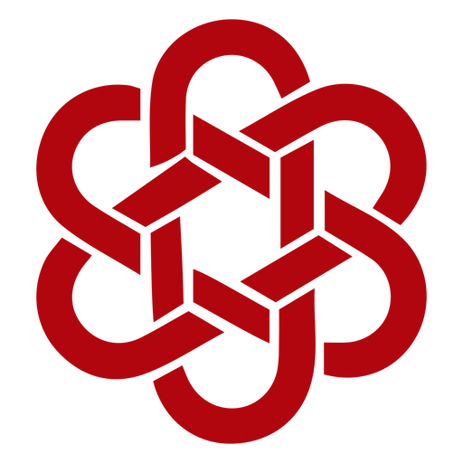 Chinese knot flower shaped PNG Design
