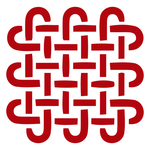 Chinese knot patterned