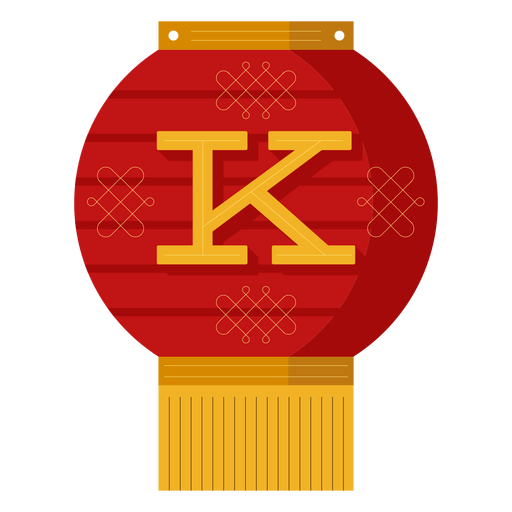 Banner de año nuevo chino k Diseño PNG