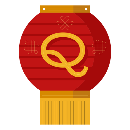 Banner de año nuevo chino q Diseño PNG