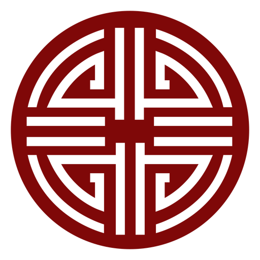 Chinesisches Symbol gemustert PNG-Design