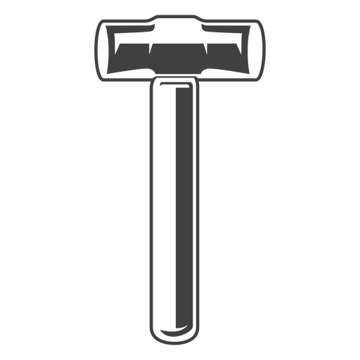 Vorschlaghammer Werkzeug grau PNG-Design