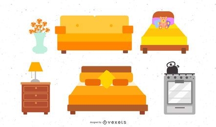 Ilustração de móveis