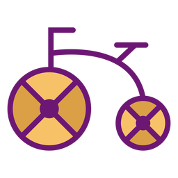 Icon bicycle colored PNG Design
