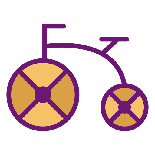 Icono de bicicleta de color Diseño PNG