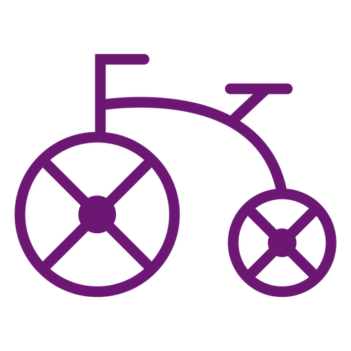 Icono de trazo de bicicleta Diseño PNG